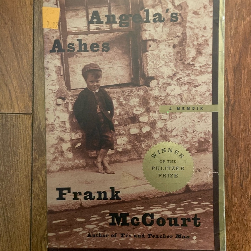 Angela's Ashes by Frank McCourt - Brown and Black Cover